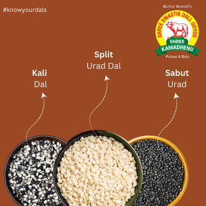 Combo of 1kg Urad Chilka Dal & 1kg Urad Dal & 1kg Sabut Urad (pack of 3)